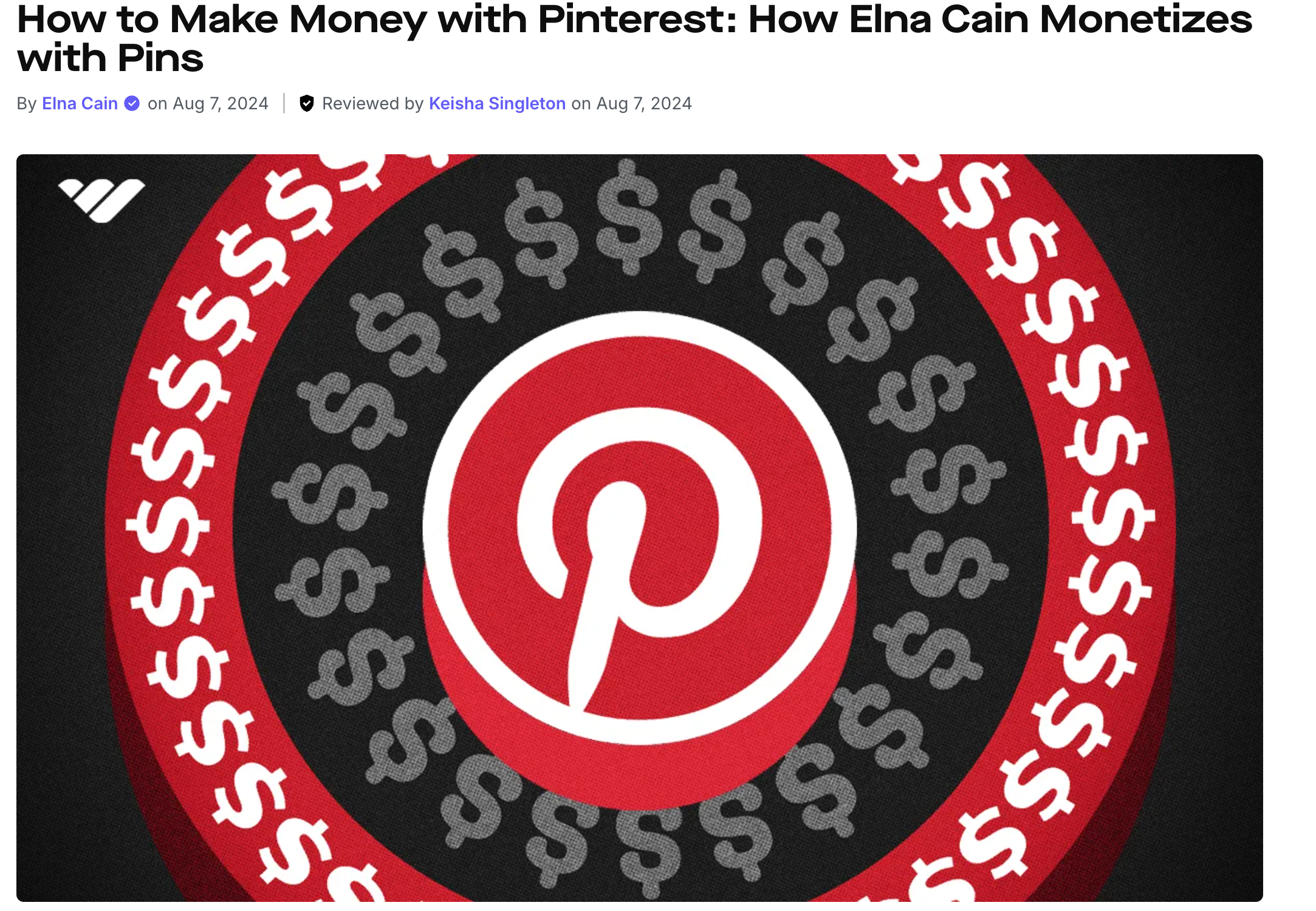 How to Make Money with Pinterest: How Elna Cain Monetizes with Pins